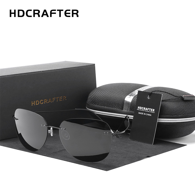 Sunglasses Aviator Polarized - HDCRAFTER титановые поляризационные солнцезащитные очки без