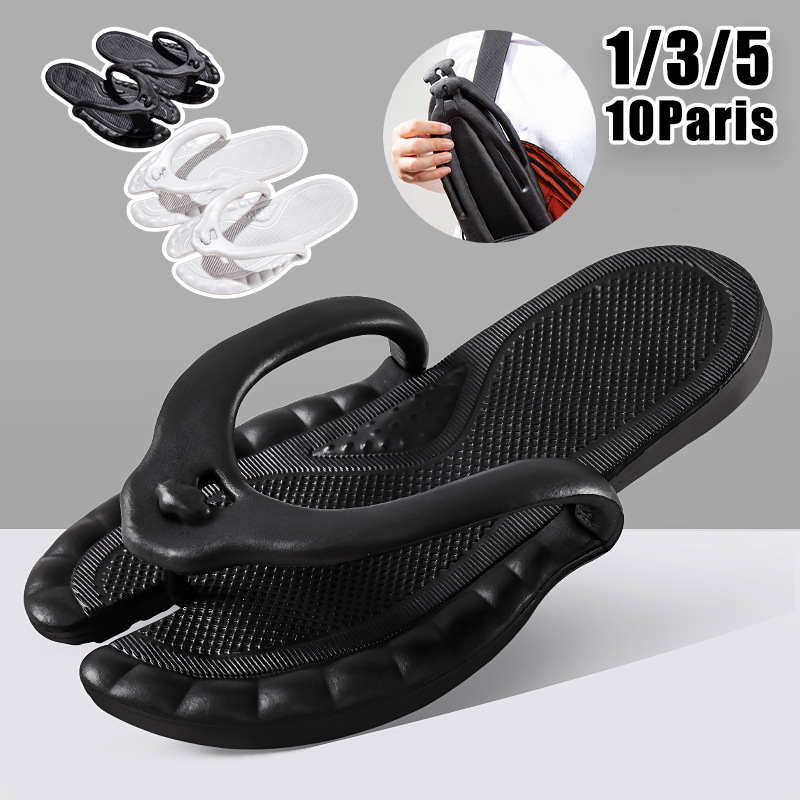 Flip Flop Leather Men - Компактные дорожные тапочки для женщин и
