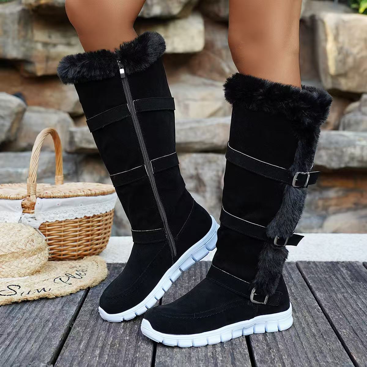 Espadrille Slip On - Женские сапоги выше колена, новинка 2024,