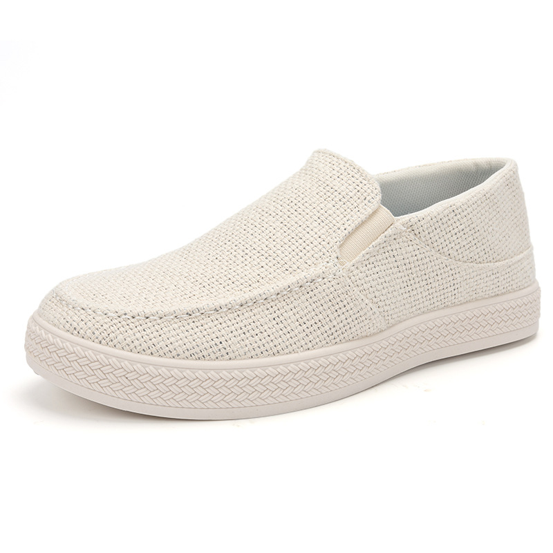 Espadrille Slip On - Мужские льняные слипоны с дышащим верхом