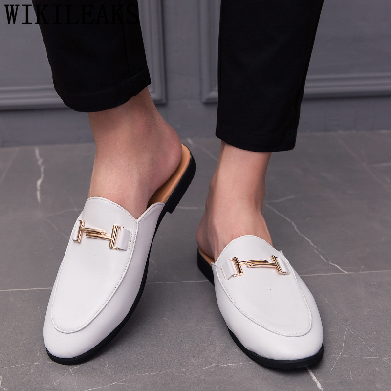 Черные кожаные полуботинки для – обзор и цена Flip Flop Leather Men