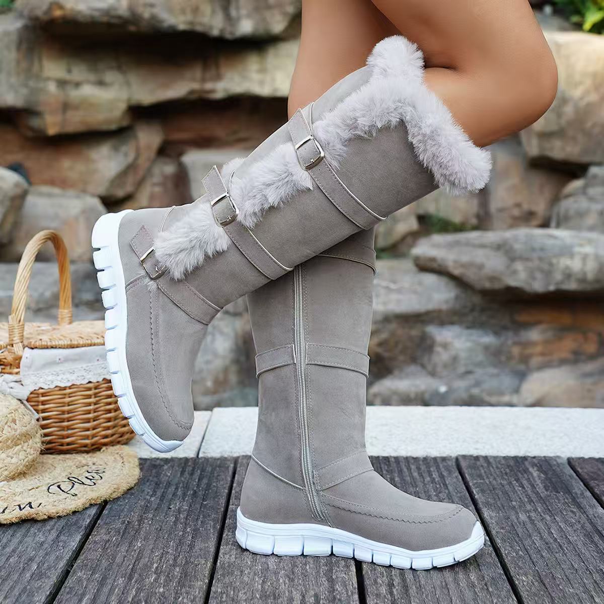 Женские сапоги выше колена, но – обзор и цена Espadrille Slip On