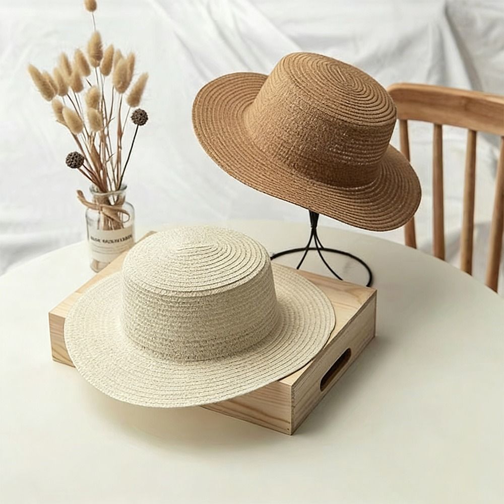 Модная широкополая соломенная  – обзор и цена Bucket Hat Straw